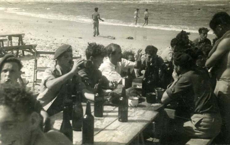 Major Dawson in white shirt,Oct 20 1946